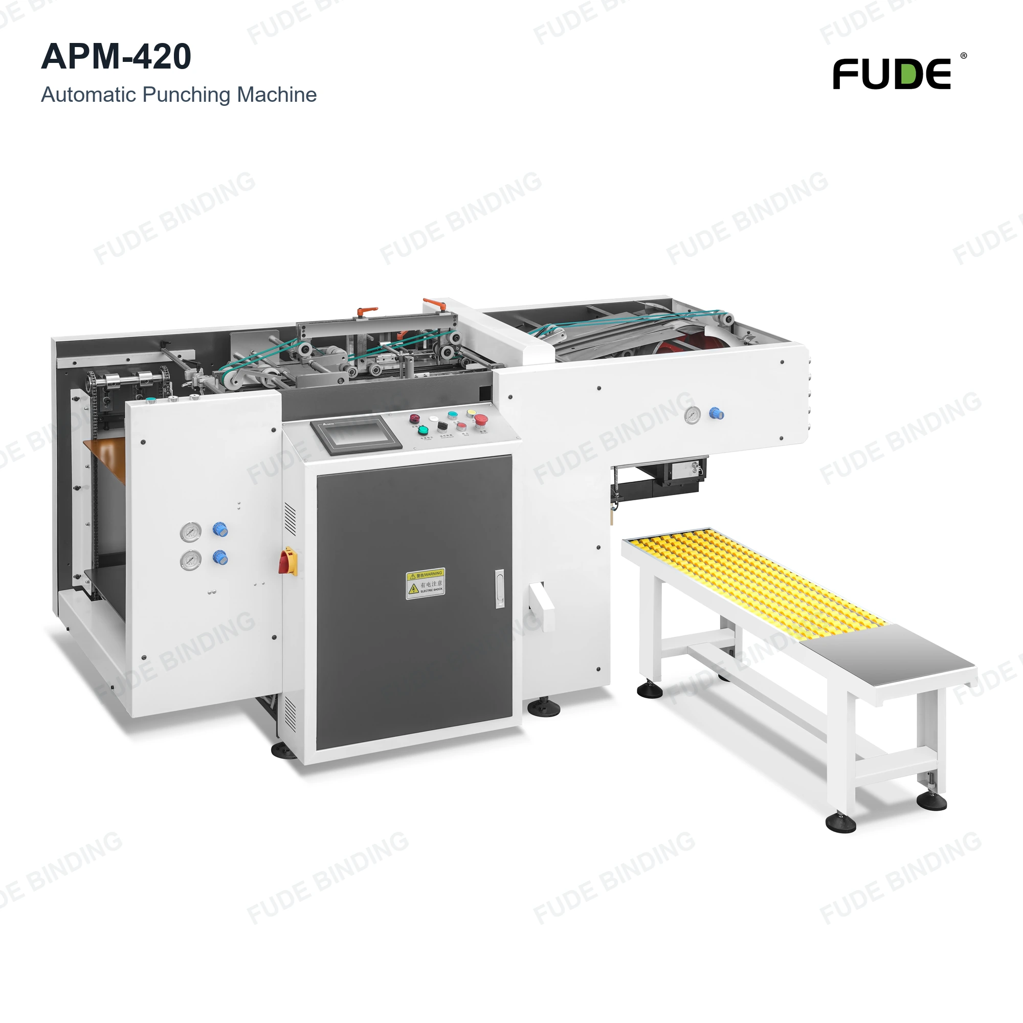 ماكينة ثقب الورق والغطاء الأوتوماتيكية APM-420، 420 مم